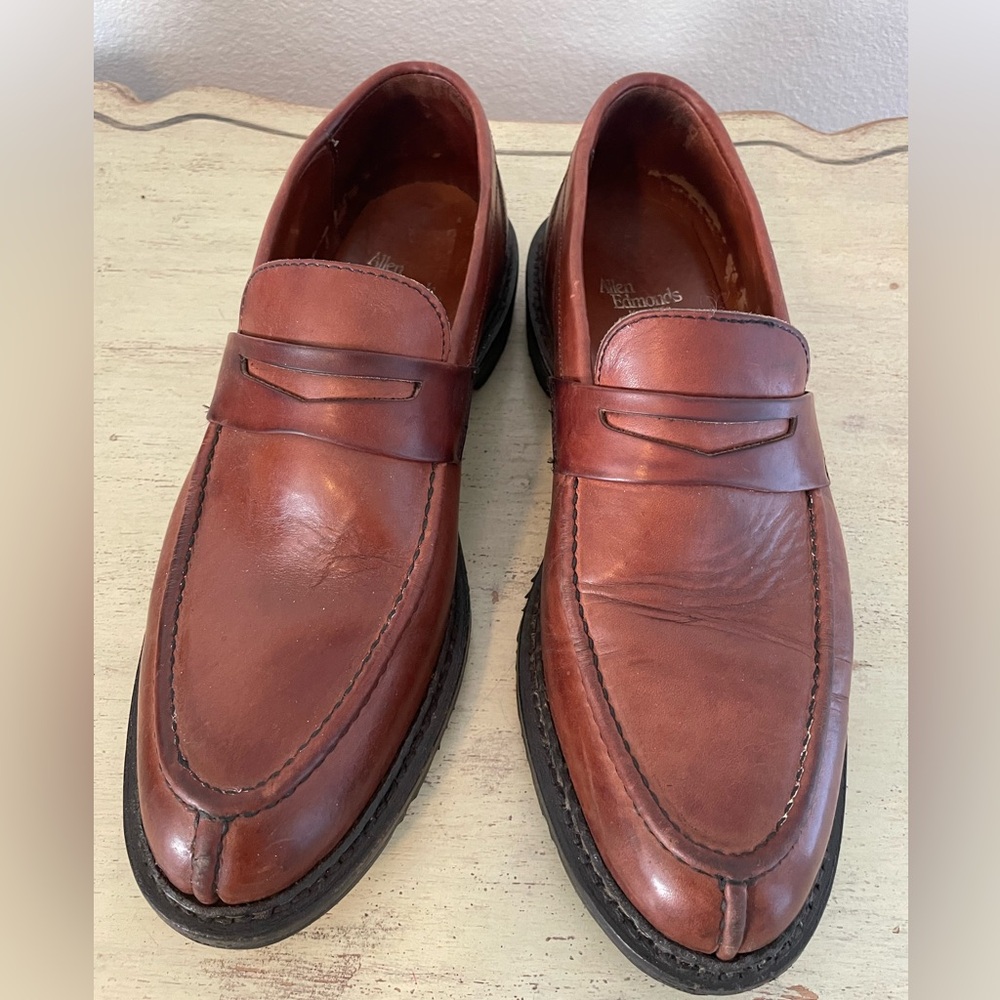 ALLEN EDMONDS Made in USA Chunky Split Toe Winnetka Loafer in Brown Size 11 D